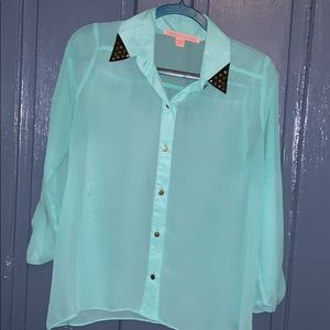 Green blouse
